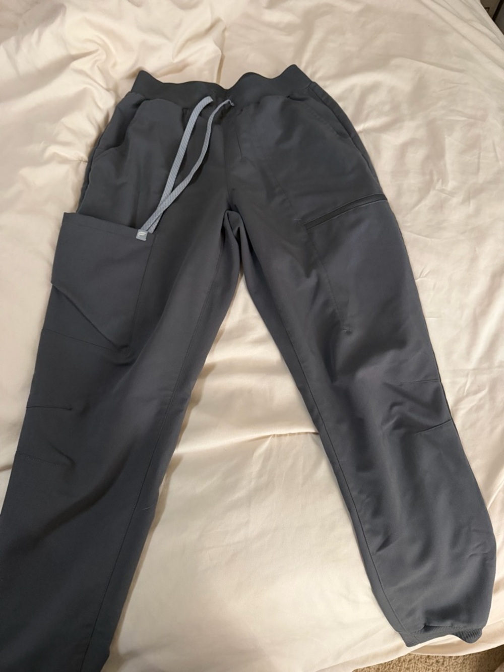 Women’s Dark Gray Scrub Jogger Pants - Drawstring Waist